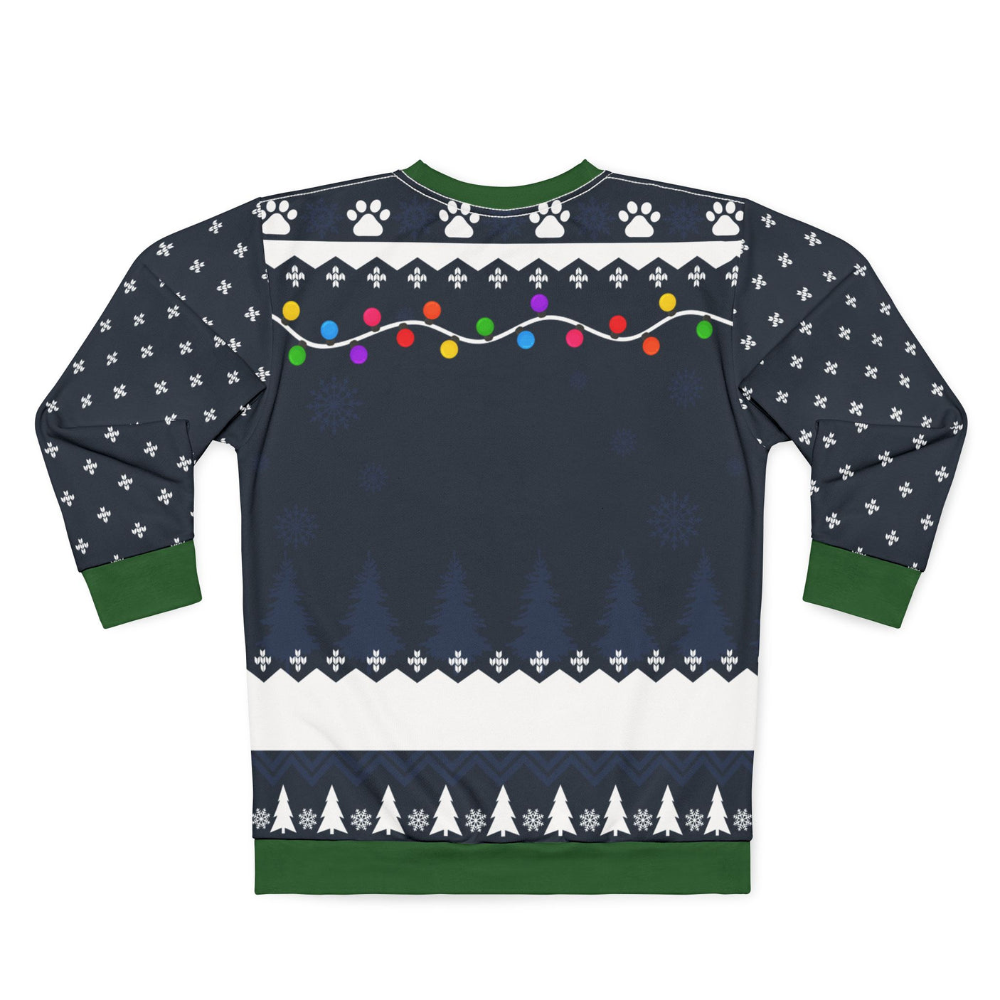 Custom dog name Christmas sweatshirt with Santa hat