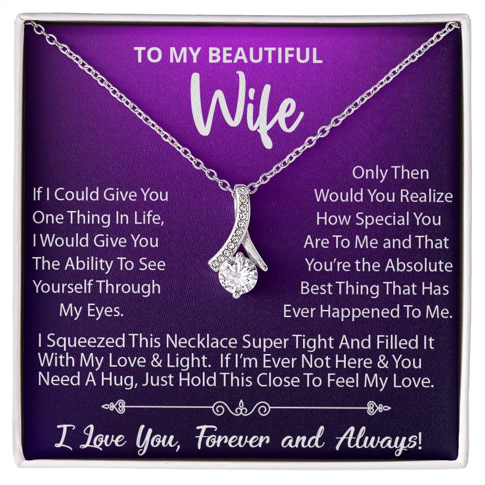 To My Wife Necklace, Gift For Wife, Anniversary Gift, Wife Birthday Gift For Her (#384984523511) -Alluring Beauty