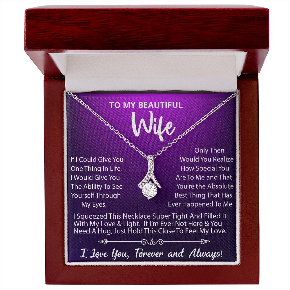 To My Wife Necklace, Gift For Wife, Anniversary Gift, Wife Birthday Gift For Her (#384984523511) -Alluring Beauty