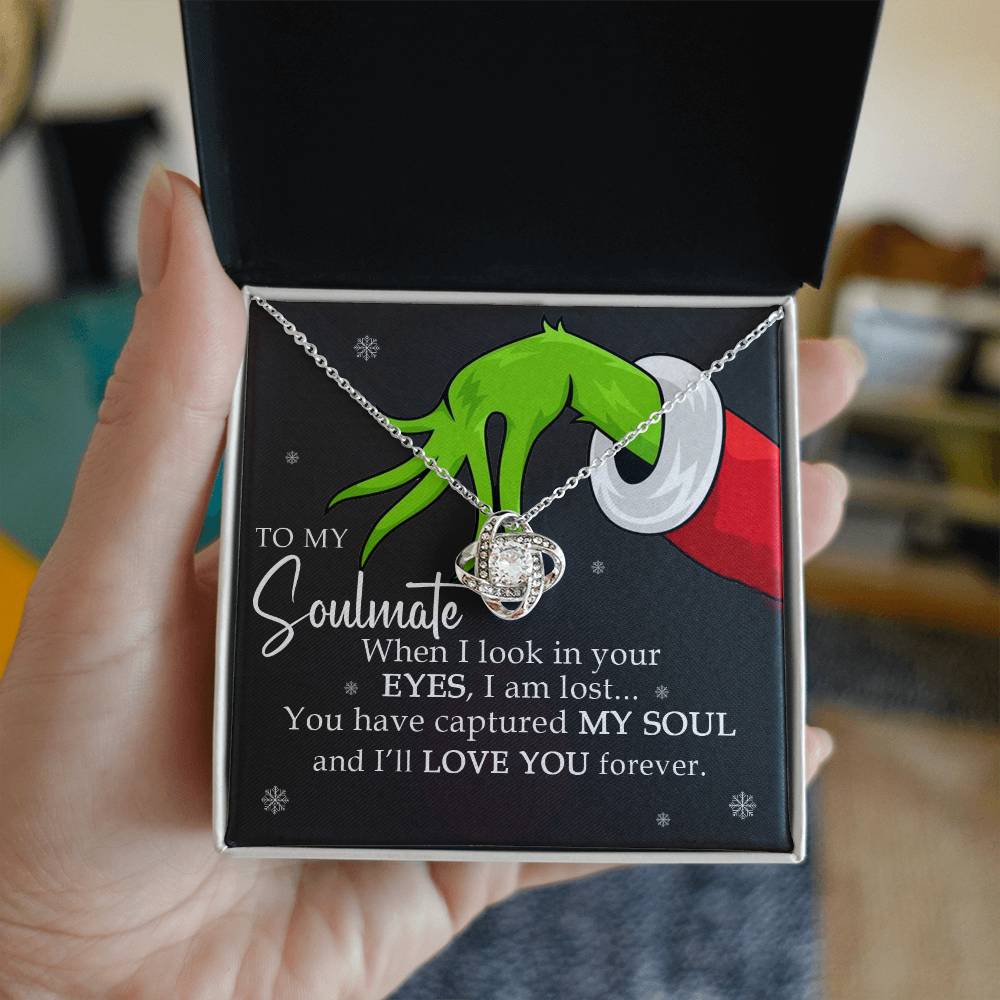 {Grinch} To My Soulmate Necklace, Christmas Gift For Her, Gift For Soulmate, Gift For Her (#385264132813)