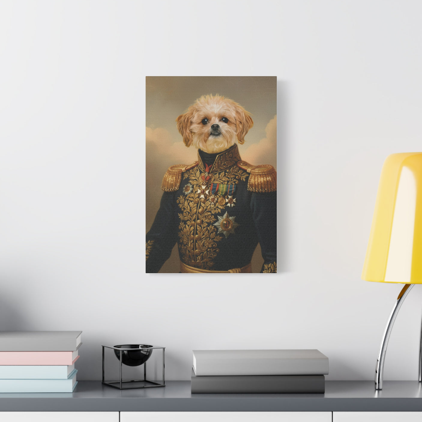 Custom Renaissance Pet Portrait Canvas - The General