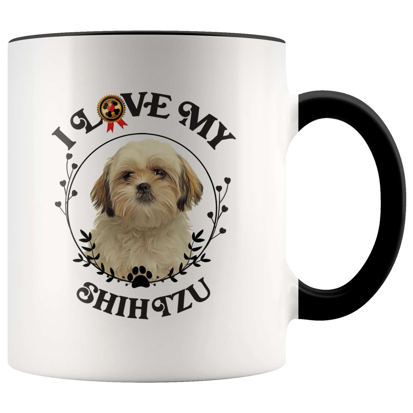 I Love My Shih Tzu 2-Toned Color Mug