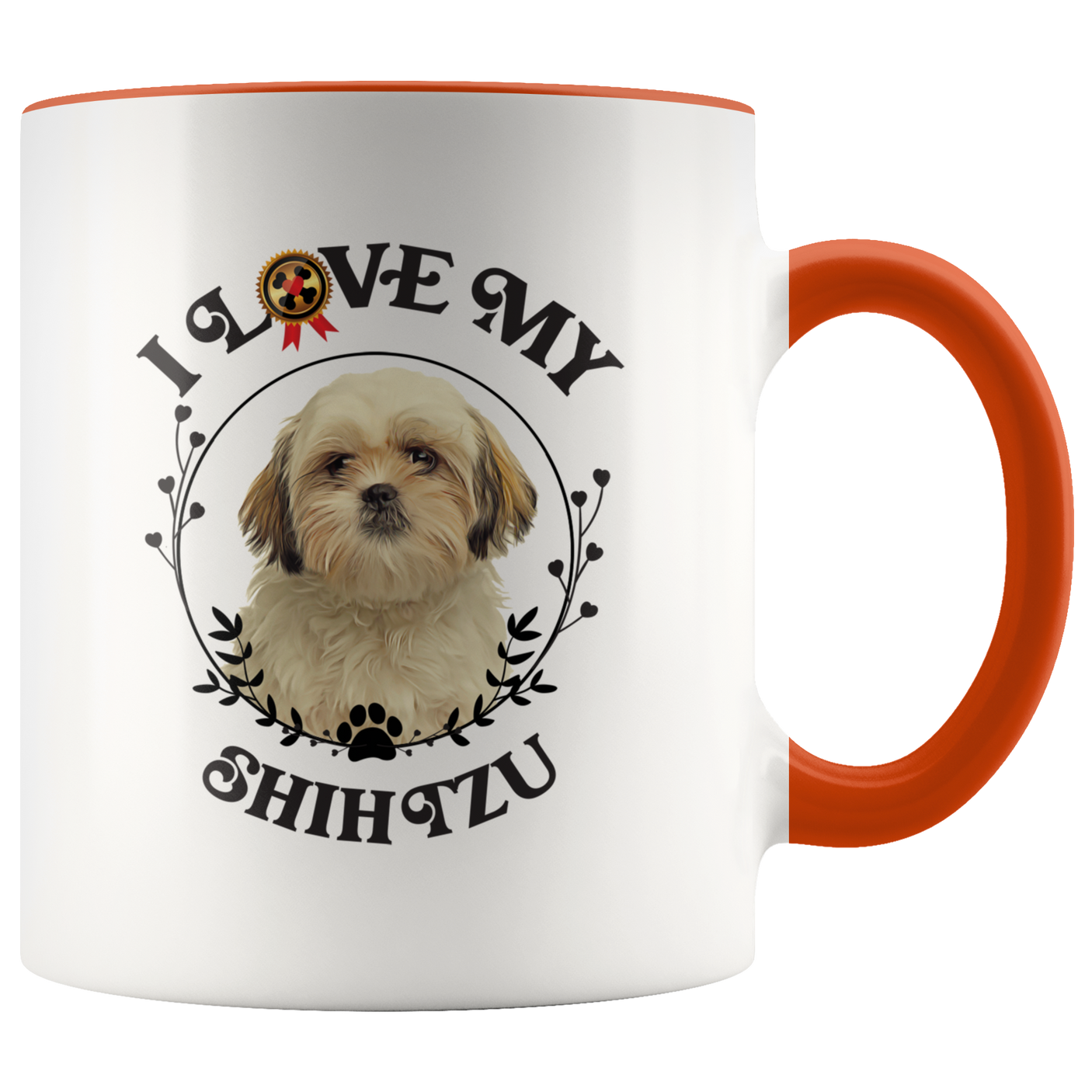 I Love My Shih Tzu 2-Toned Color Mug