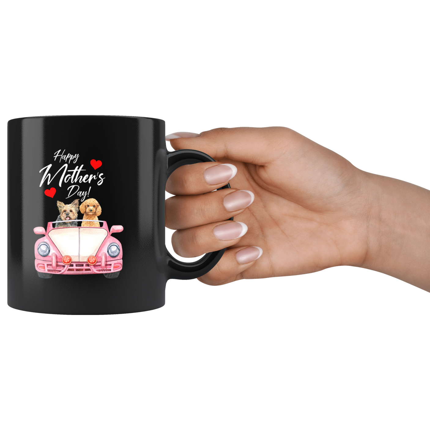 Happy Mothers Day Coffee Mug Gift|Yorkie Poodle Mothers Day Dog Lover Gift