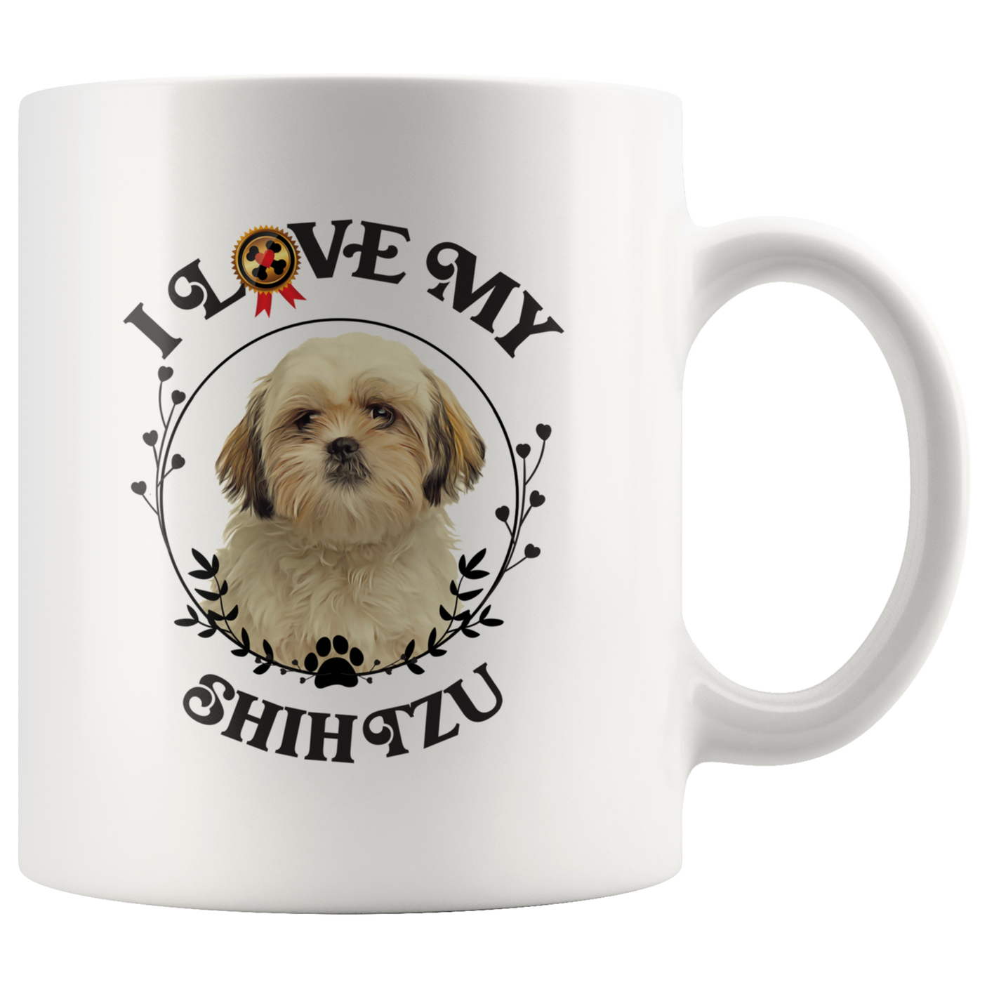 I Love My Shih Tzu White Mug