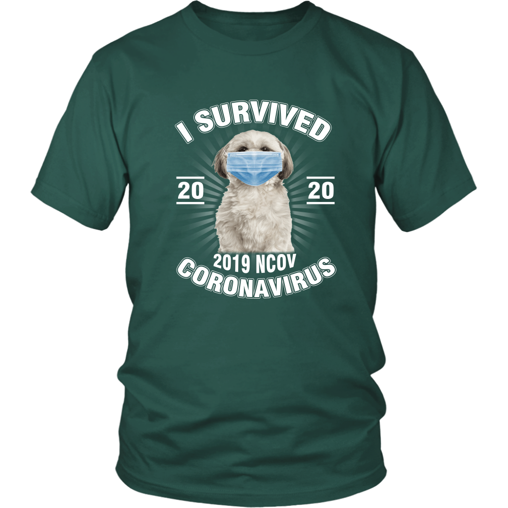 Shih Tzu I Survived Coronavirus 2020 Shih Tzu Funny TShirt