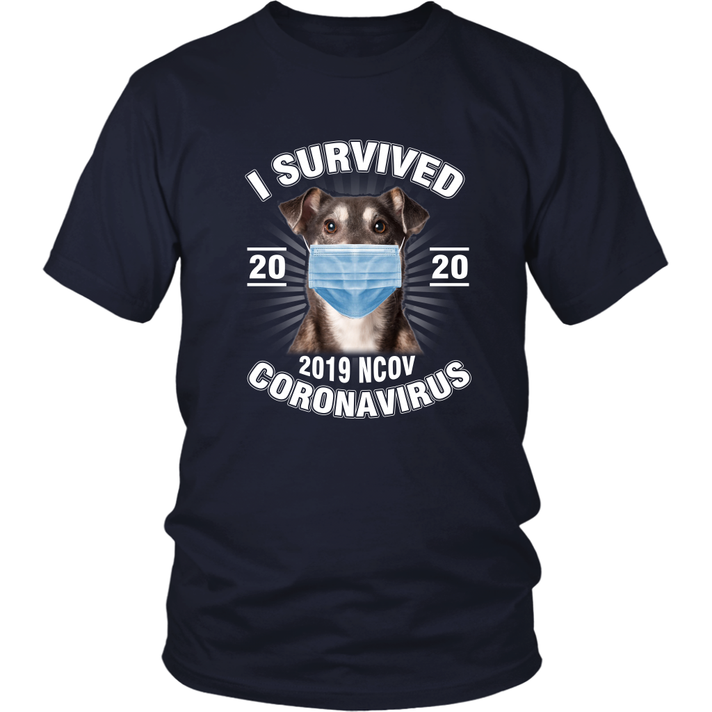 I Survived Coronavirus 2020 Funny Dog Lover TShirt