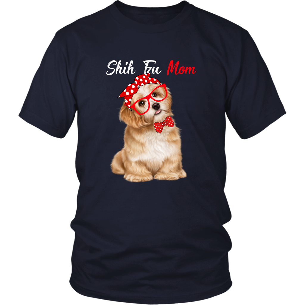 Shih Tzu Dog Mom TShirt for Shih Tzu Dog Lovers - All Colors