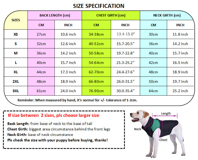 Toasty-Warm Quilted Winter Dog Jacket