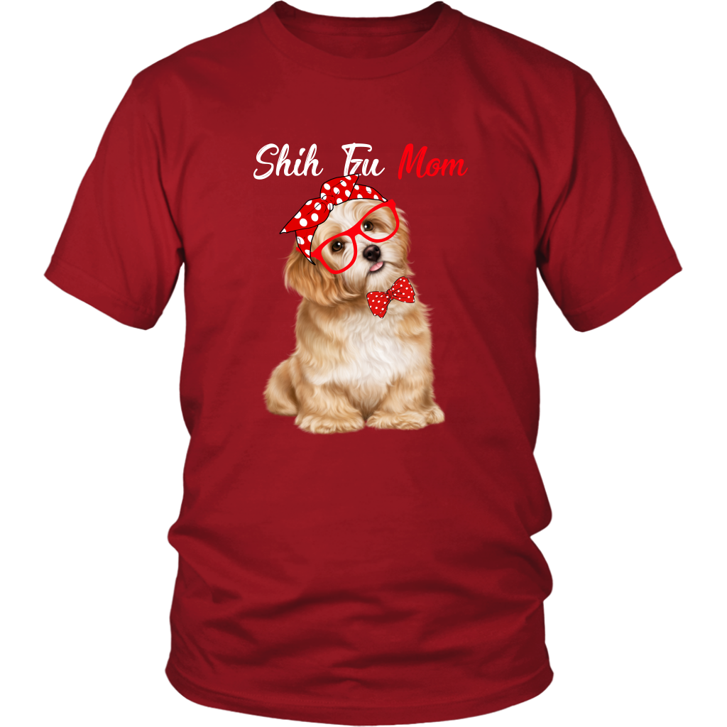 Shih Tzu Dog Mom TShirt for Shih Tzu Dog Lovers - All Colors