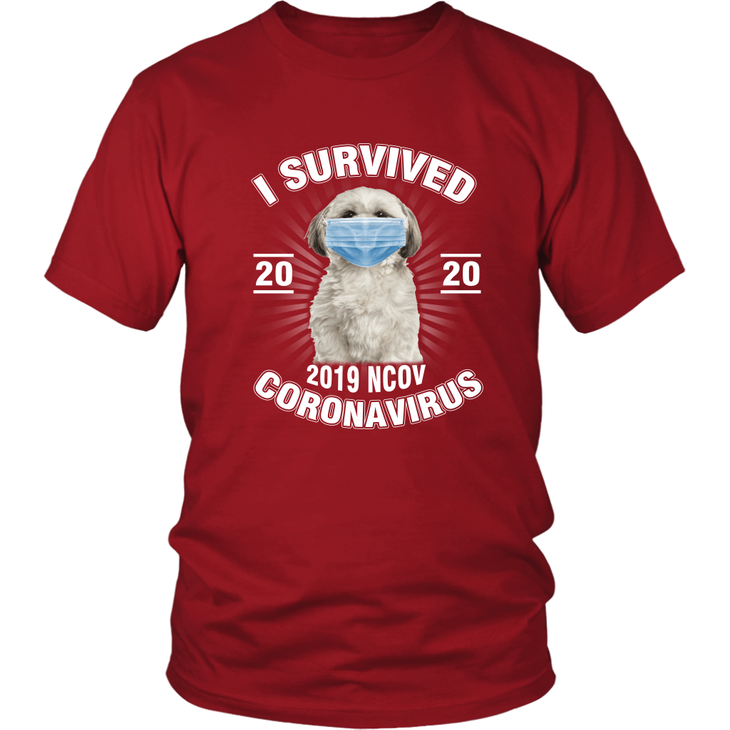 Shih Tzu I Survived Coronavirus 2020 Shih Tzu Funny TShirt