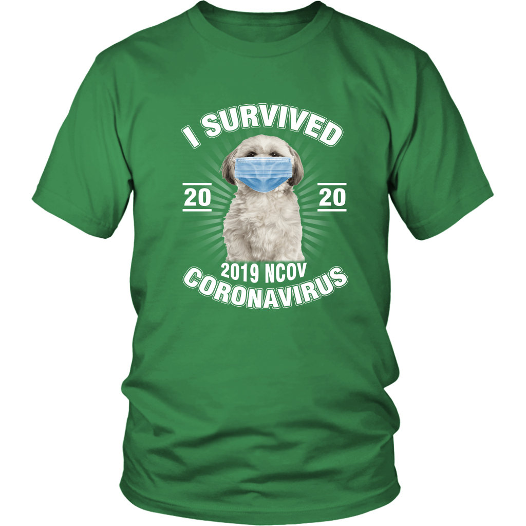 Shih Tzu I Survived Coronavirus 2020 Shih Tzu Funny TShirt
