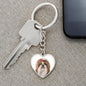 Personalized Custom Photo Shih Tzu Heart Keychain (Put Your Pet on a Keychain)