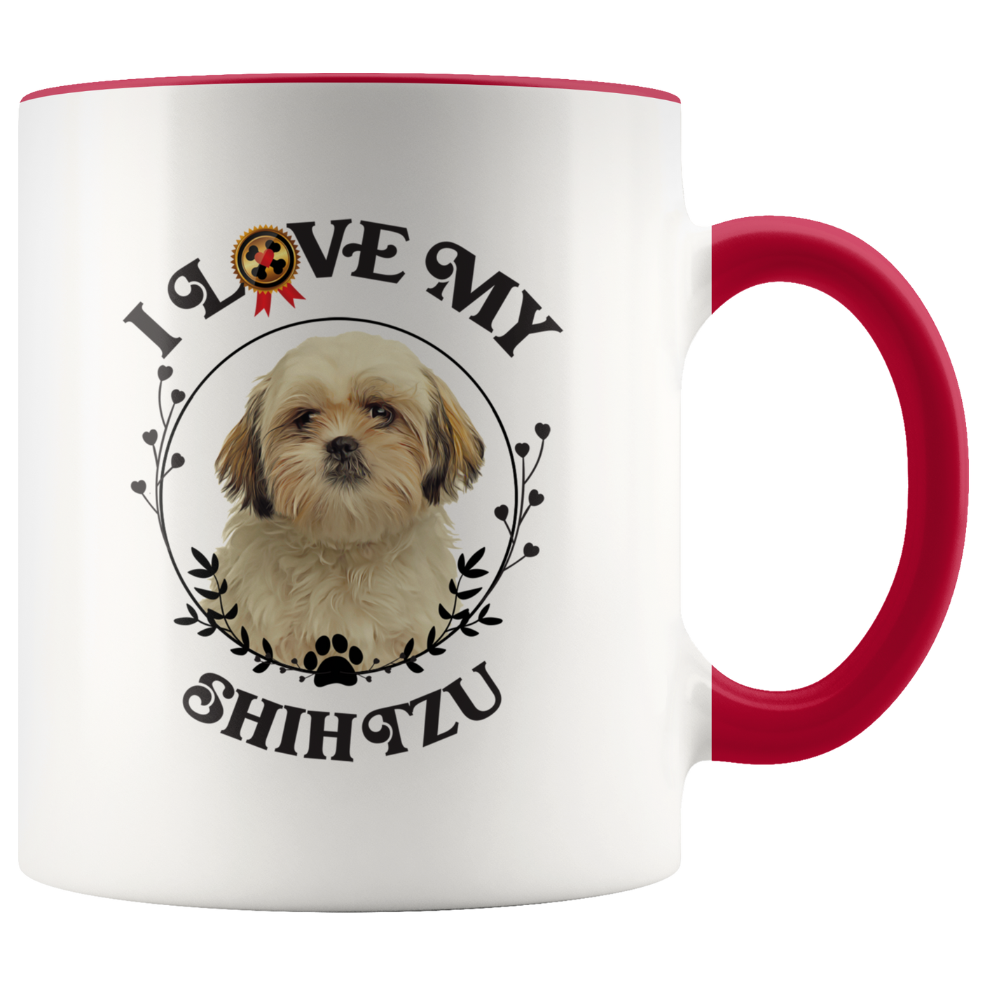 I Love My Shih Tzu 2-Toned Color Mug