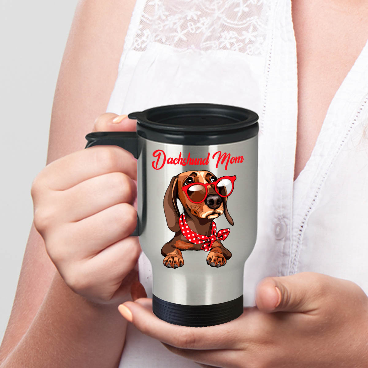 Dachshund Mom Travel Mug