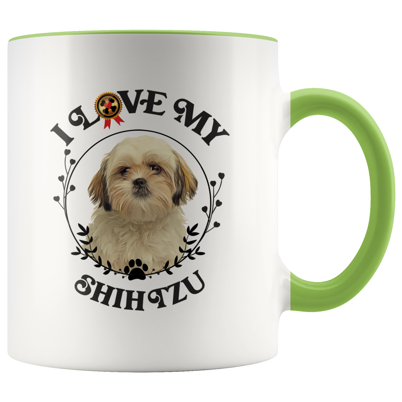 I Love My Shih Tzu 2-Toned Color Mug
