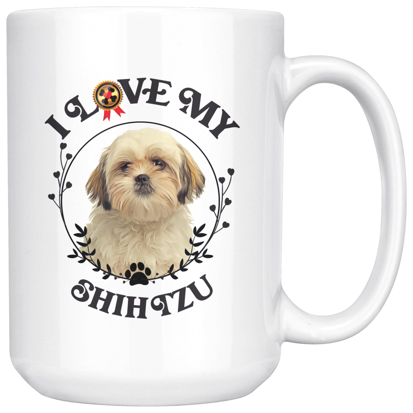 I Love My Shih Tzu White Mug