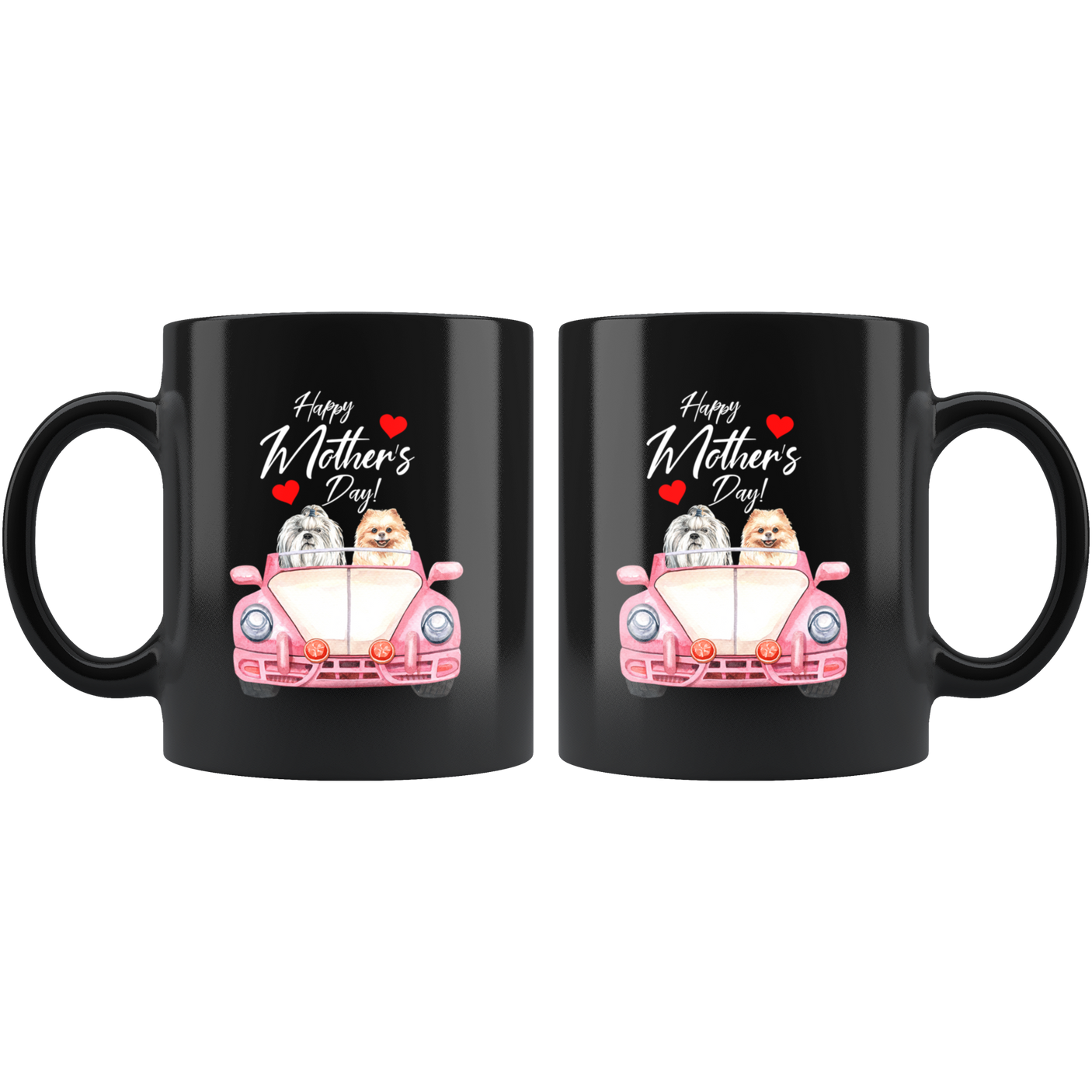 Happy Mothers Day Coffee Mug Gift|Shihtzu Pomeranian Mothers Day Dog Lover Gift