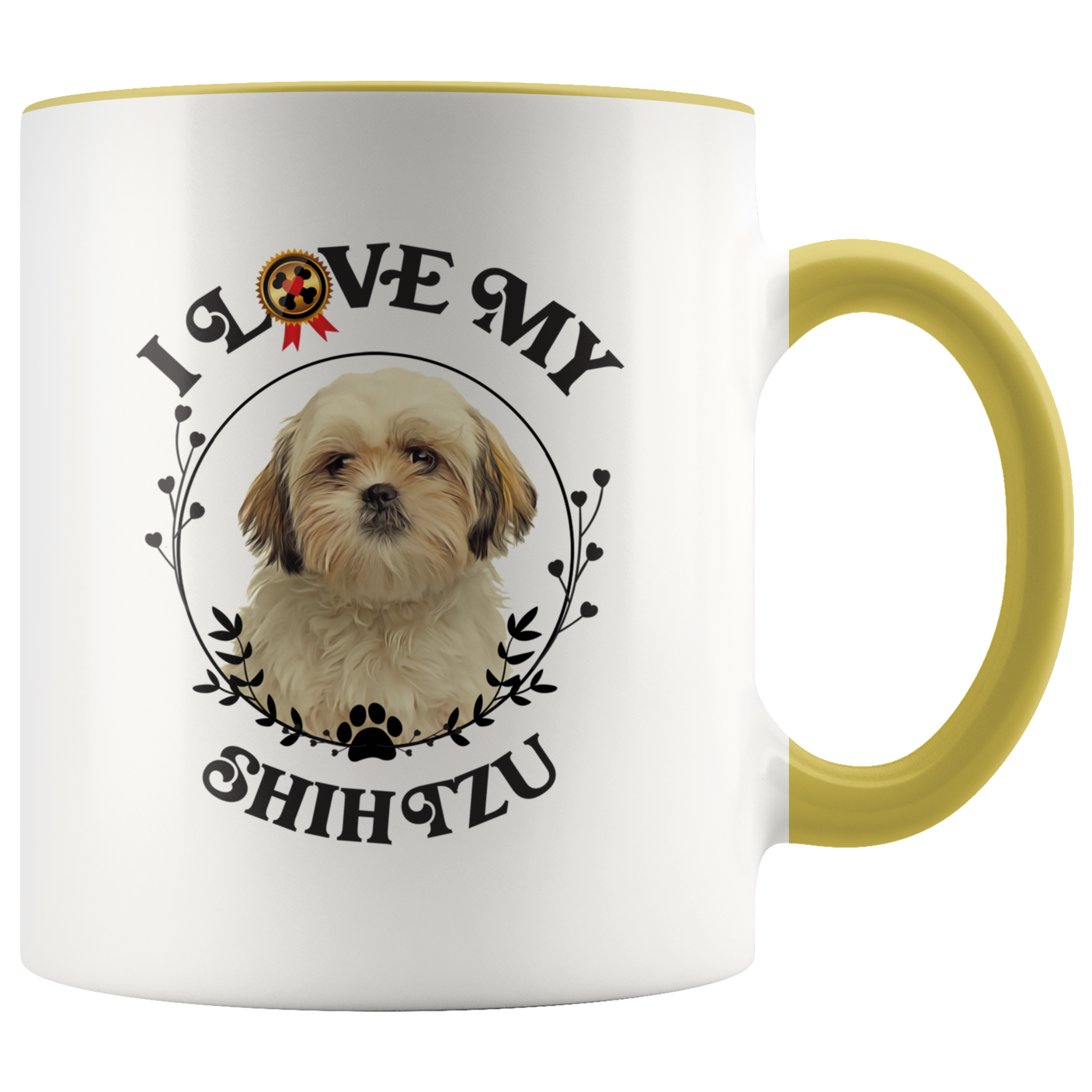 I Love My Shih Tzu 2-Toned Color Mug