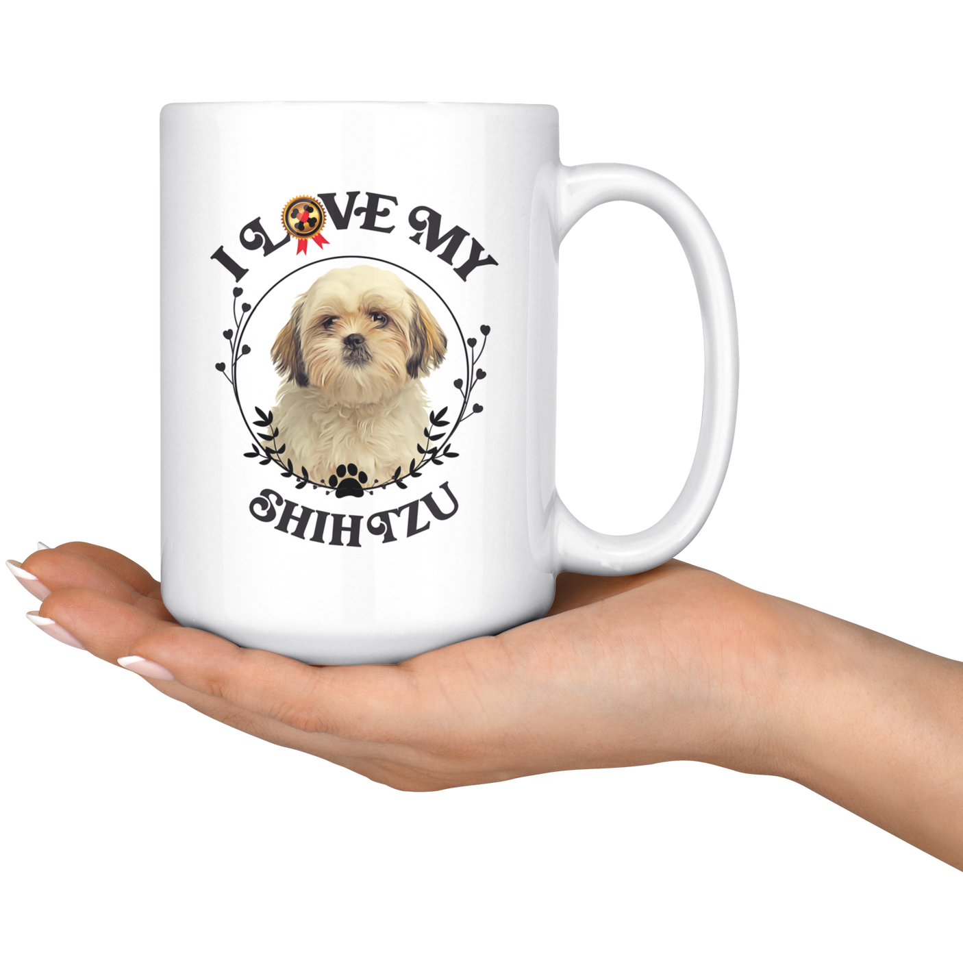 I Love My Shih Tzu White Mug