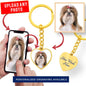 Personalized Custom Photo Shih Tzu Heart Keychain (Put Your Pet on a Keychain)