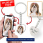 Personalized Custom Photo Shih Tzu Heart Keychain (Put Your Pet on a Keychain)