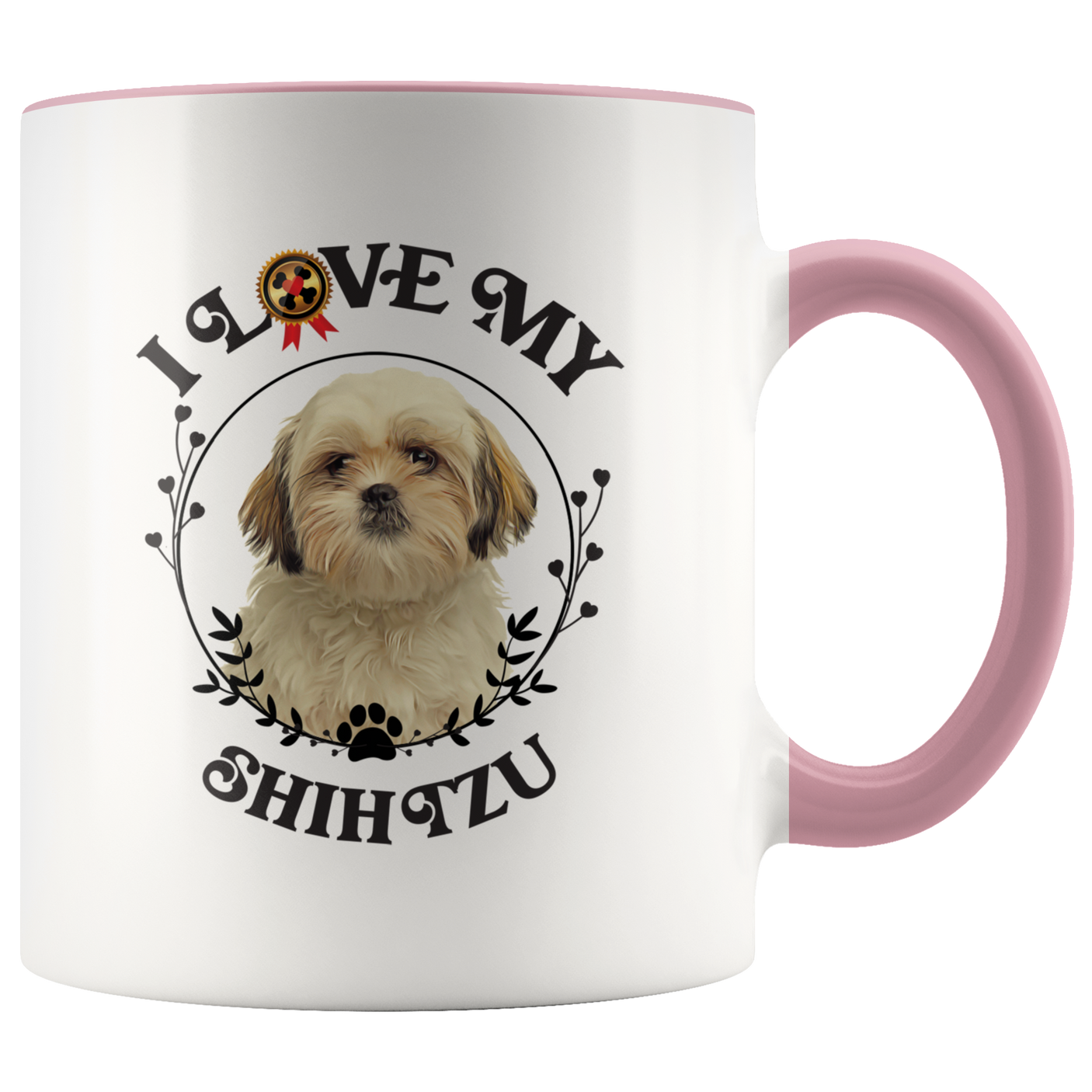 I Love My Shih Tzu 2-Toned Color Mug