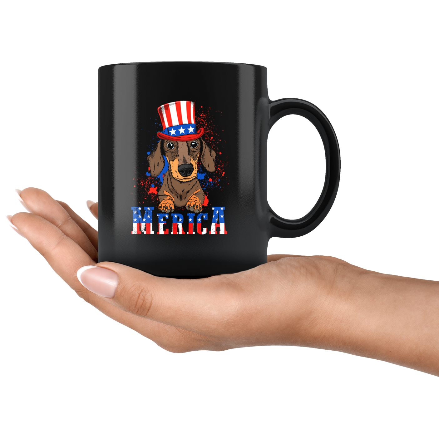 Dachshund 4th of July Cute Dachshund Dog Lover Mug