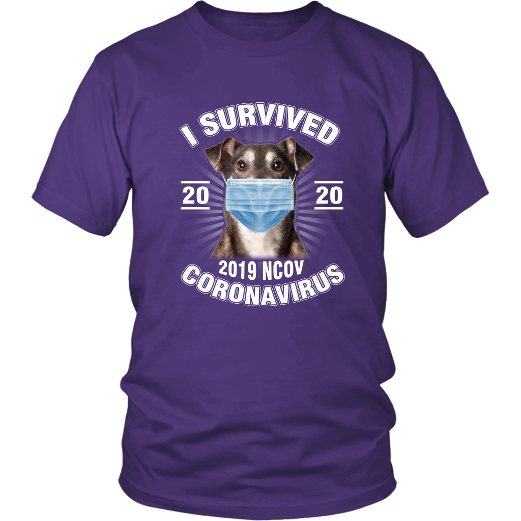 I Survived Coronavirus 2020 Funny Dog Lover TShirt