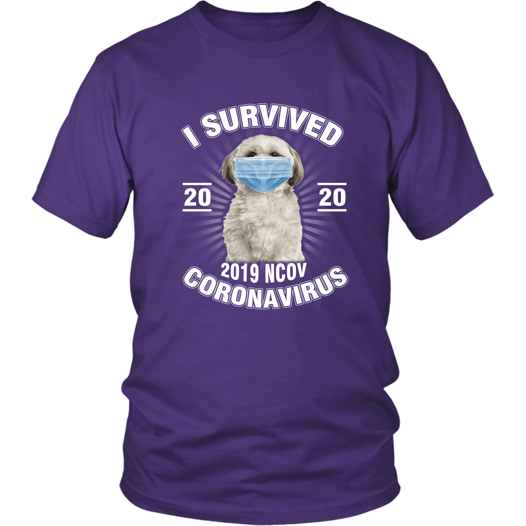 Shih Tzu I Survived Coronavirus 2020 Shih Tzu Funny TShirt