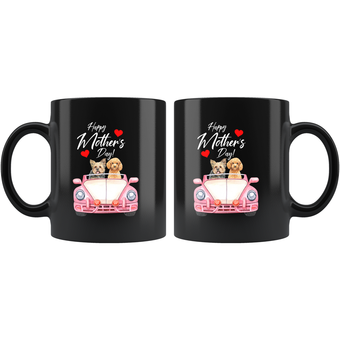 Happy Mothers Day Coffee Mug Gift|Yorkie Poodle Mothers Day Dog Lover Gift