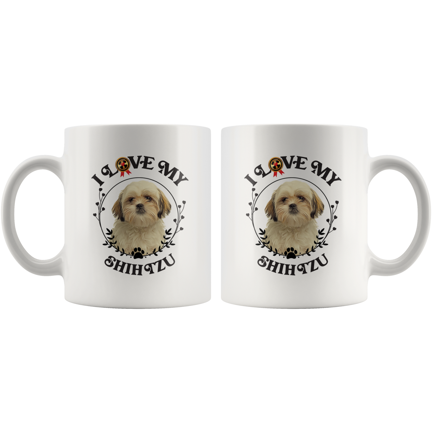 I Love My Shih Tzu White Mug