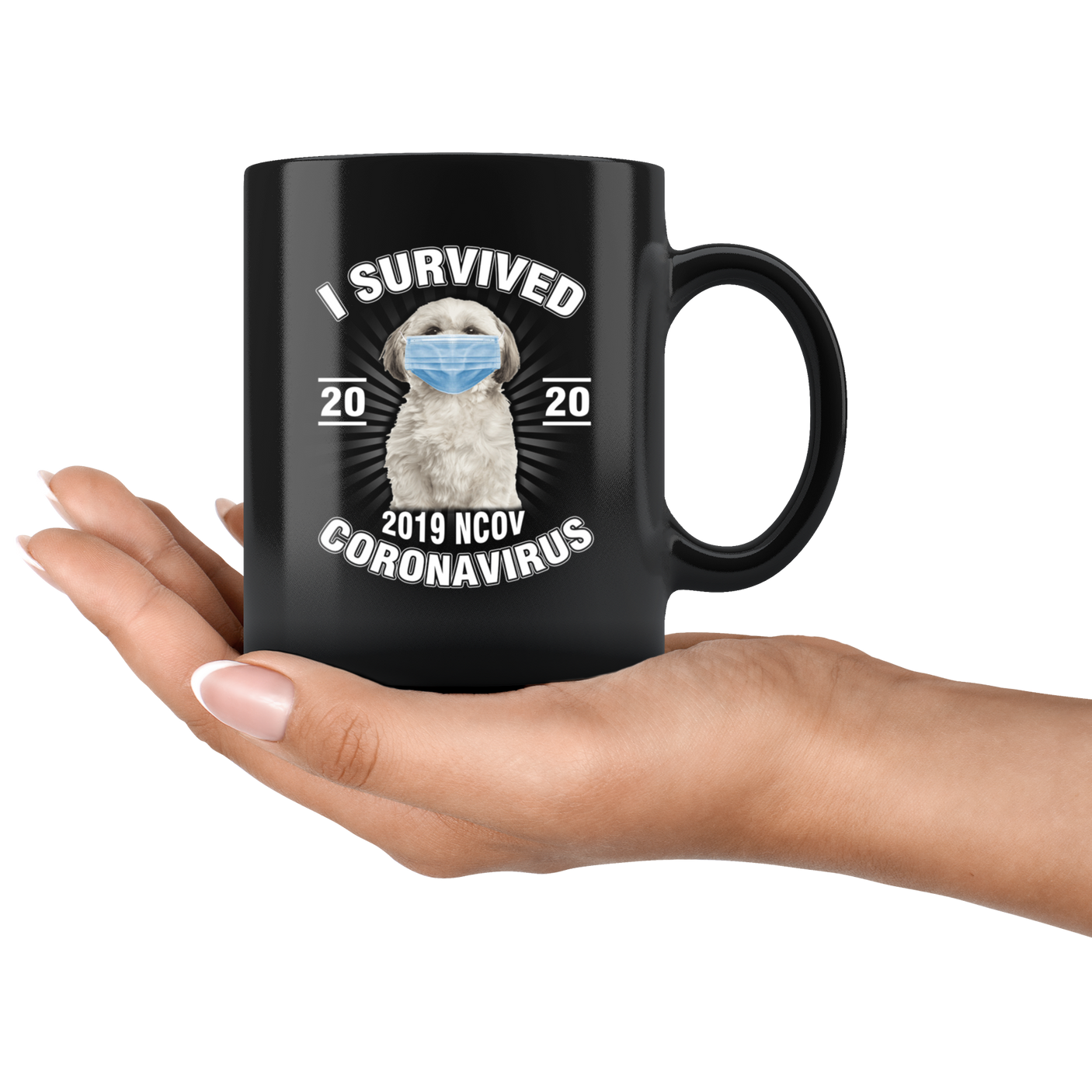 Shih Tzu I Survived Coronavirus 2020 Funny Shih Tzu Coffee Mug