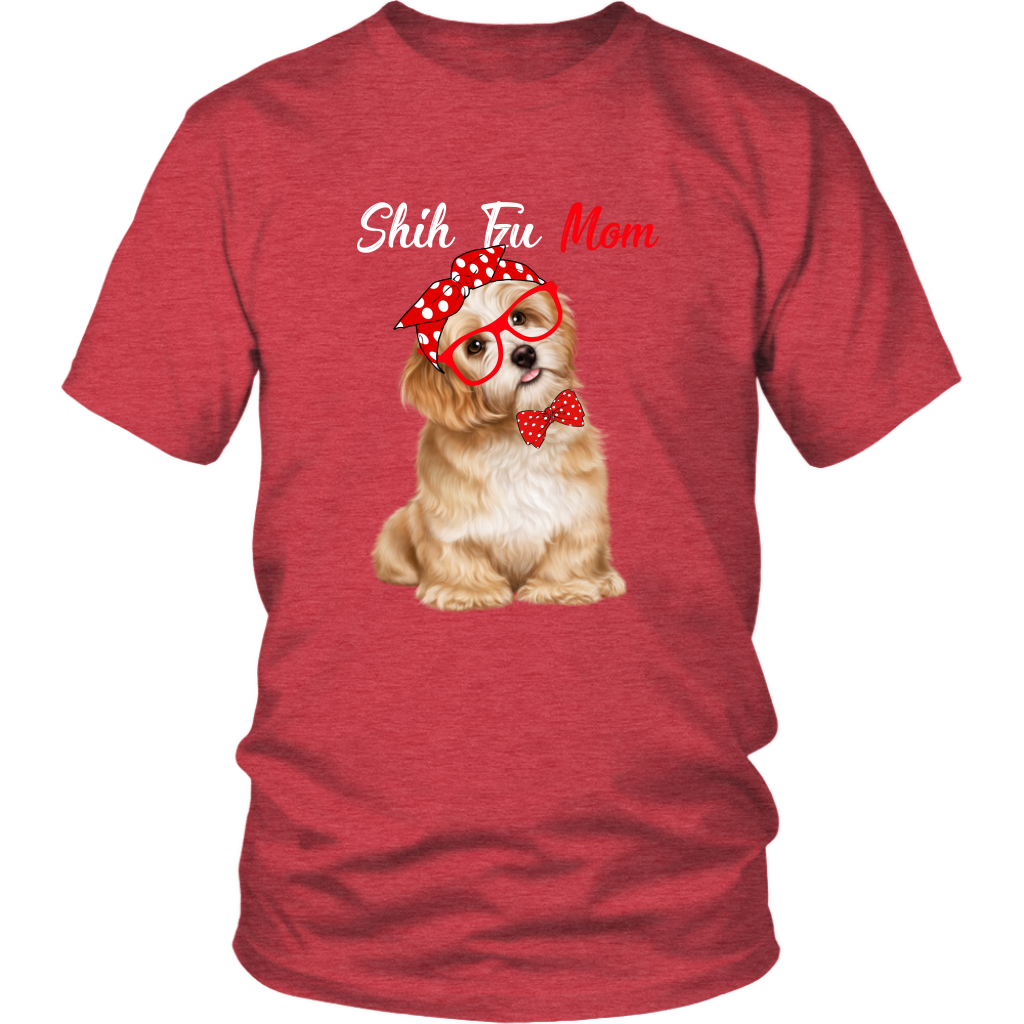Shih Tzu Dog Mom TShirt for Shih Tzu Dog Lovers - All Colors