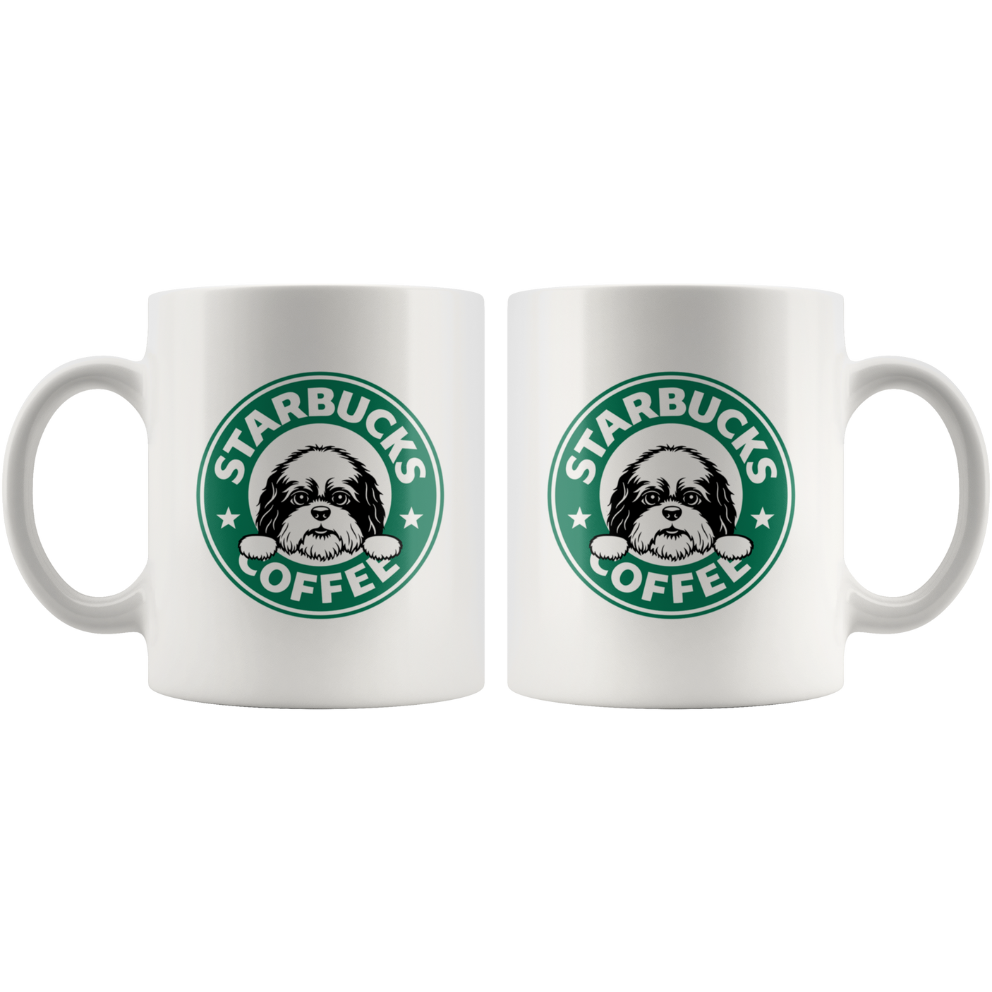 Cute Shih Tzu Starbucks Coffee Funny Shih Tzu Coffee Mug