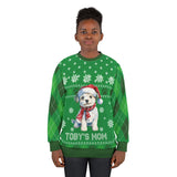 Dog name AOP sweatshirt for Christmas