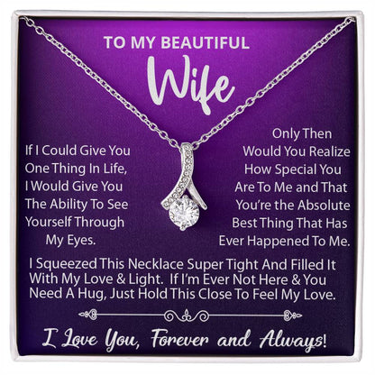 To My Wife Necklace, Gift For Wife, Anniversary Gift, Wife Birthday Gift For Her (#384984523511) -Alluring Beauty