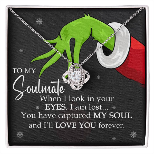 {Grinch} To My Soulmate Necklace, Christmas Gift For Her, Gift For Soulmate, Gift For Her (#385264132813)