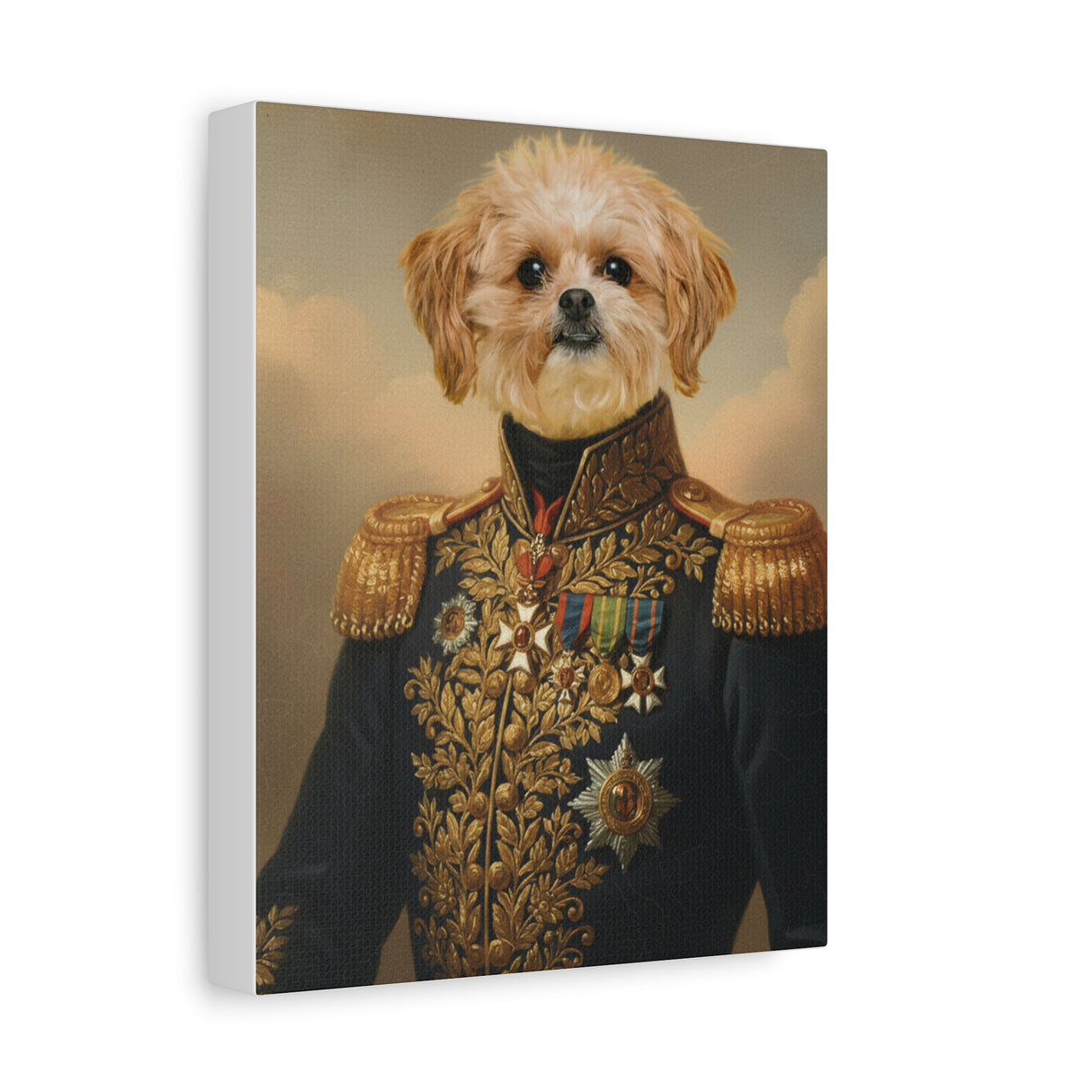 Custom Renaissance Pet Portrait Canvas - The General