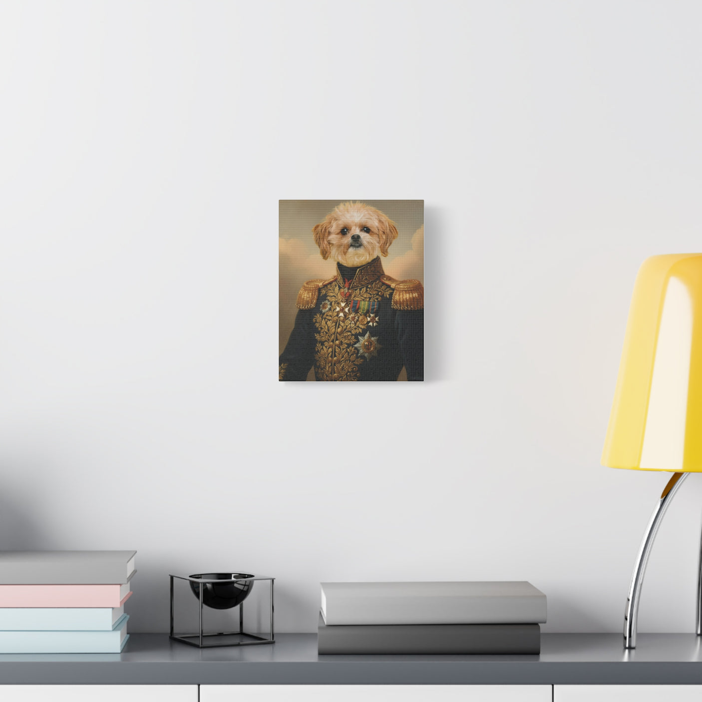 Custom Renaissance Pet Portrait Canvas - The General