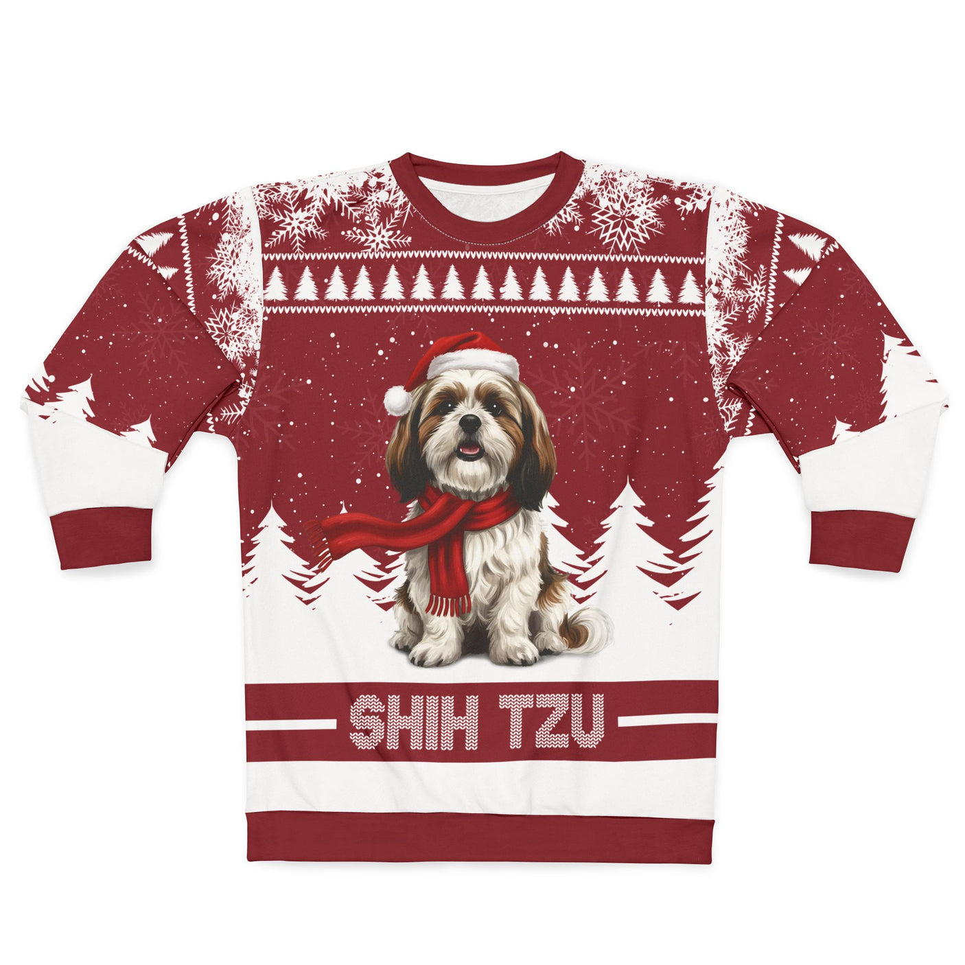 Shih Tzu Christmas Sweater – Cute Holiday Dog Lover Gift | Festive Shih Tzu Winter Pullover