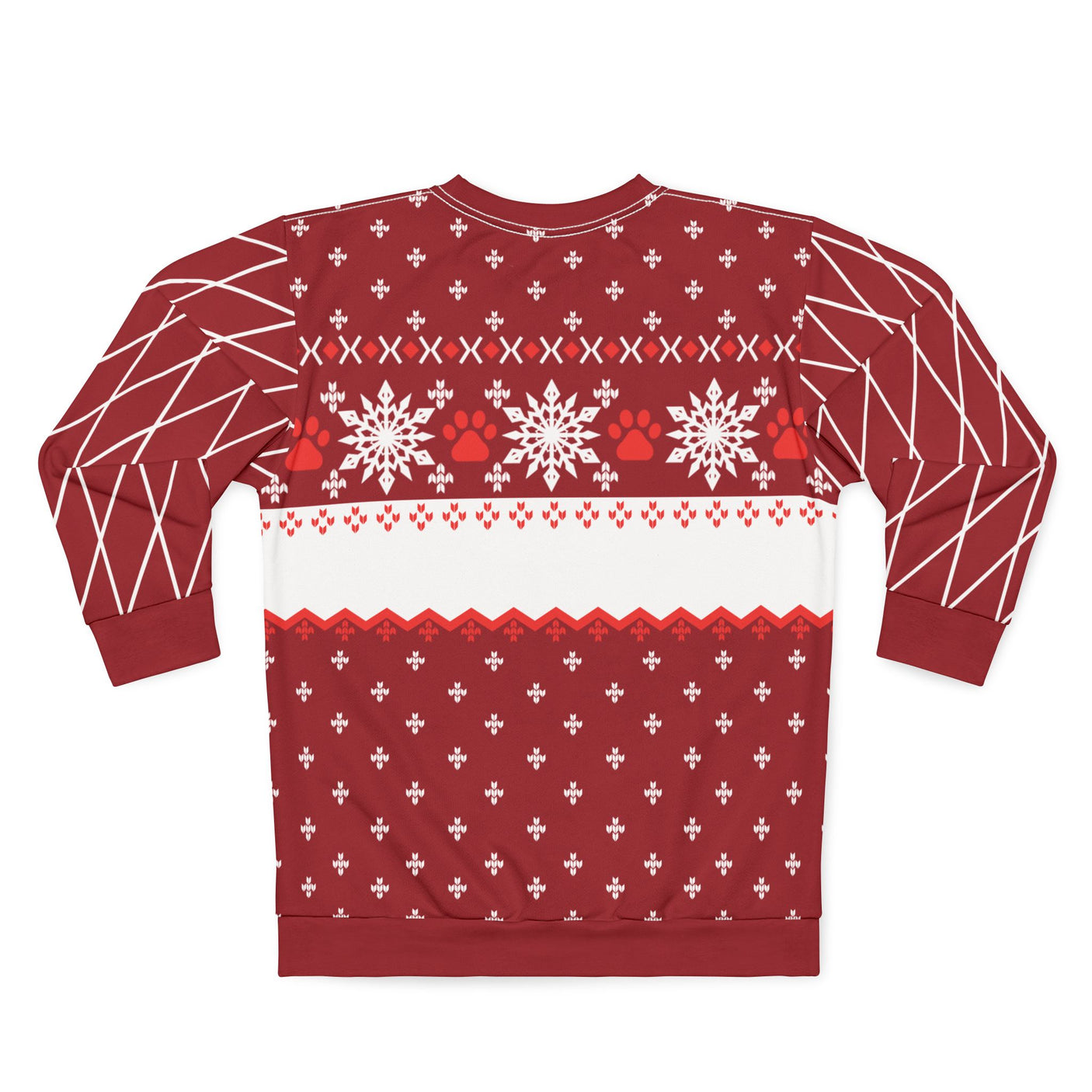 AOP Sweatshirt – Personalized Dog Name Christmas Sweater | Custom “Dog Mom” Holiday Gift