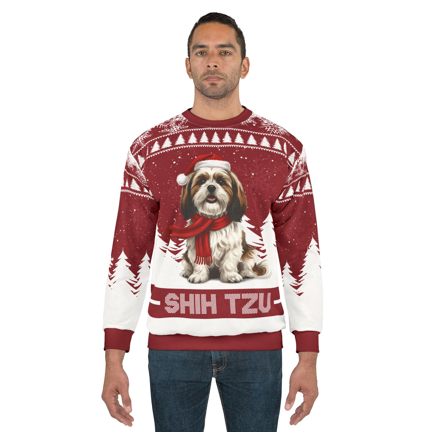 Shih Tzu Christmas Sweater – Cute Holiday Dog Lover Gift | Festive Shih Tzu Winter Pullover
