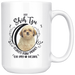 My Shih Tzu Leaves Paw Prints On My Heart White Shih Tzu Mug