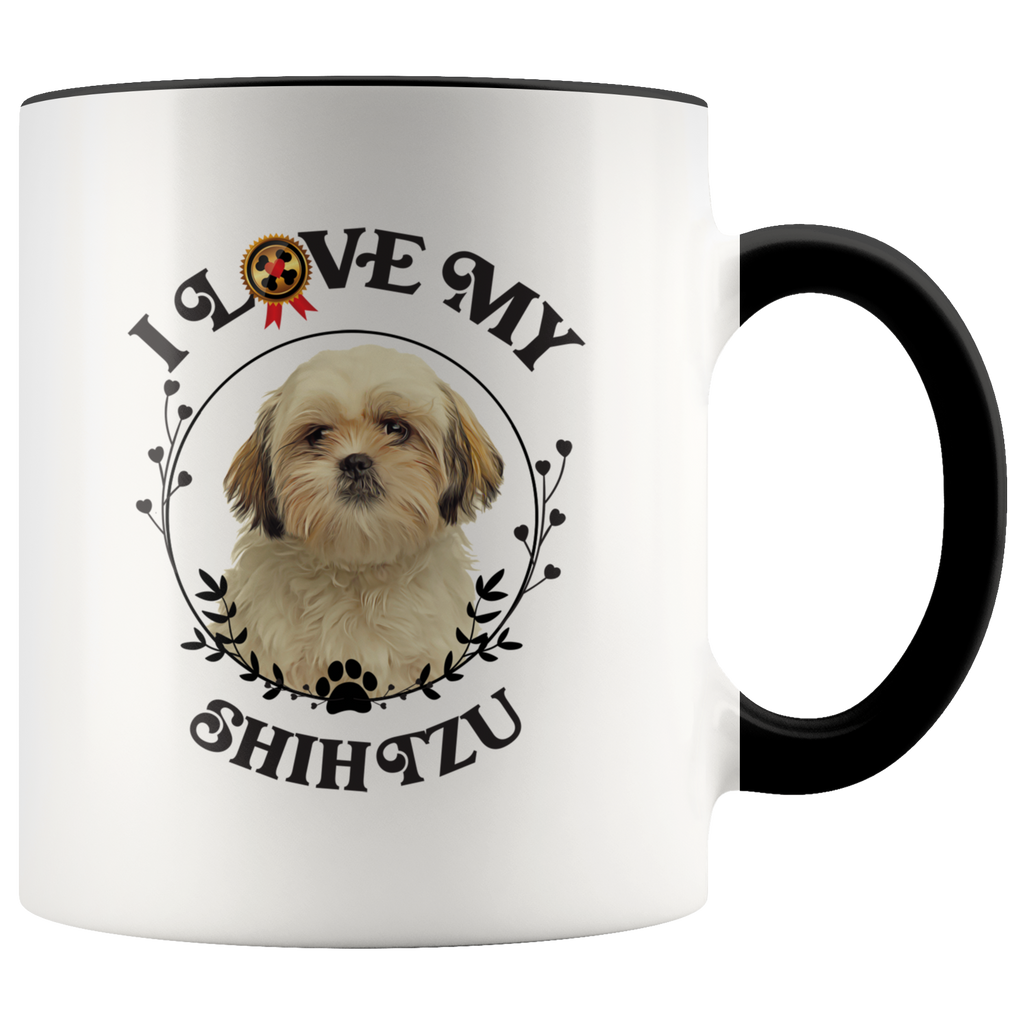 I Love My Shih Tzu 2-Toned Color Mug