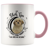 My Shih Tzu Leaves Paw Prints On My Heart White Shih Tzu Color Mug