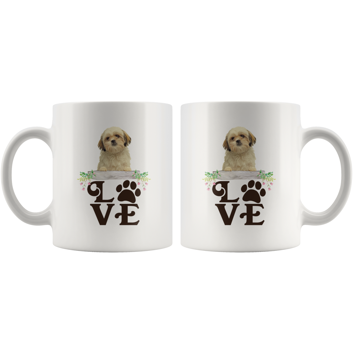 L.O.V.E.  Shih Tzu  White Mug
