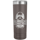 22 OZ. SKINNY TUMBLER -Shih Tzu Mom - Peeking