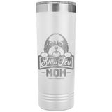 22 OZ. SKINNY TUMBLER -Shih Tzu Mom - Peeking