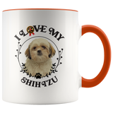 I Love My Shih Tzu 2-Toned Color Mug